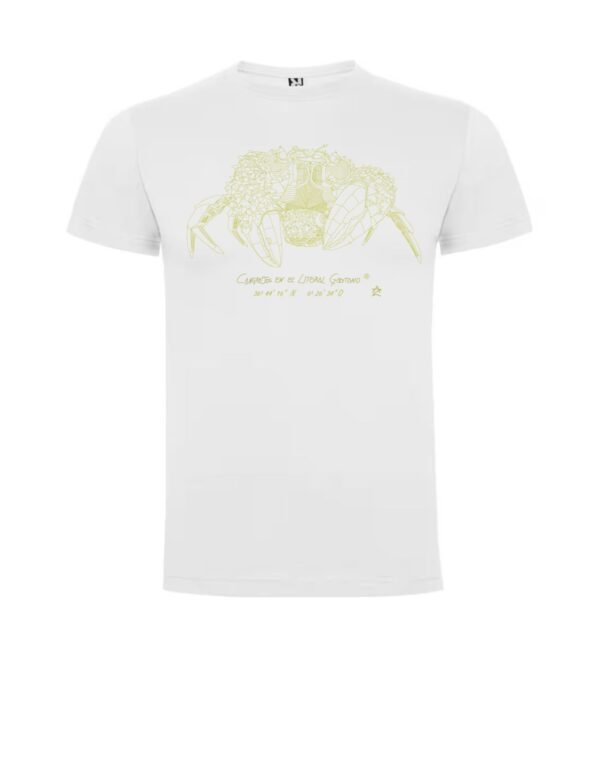 Camiseta Manga Corta Unisex Serigrafía Oro Cangreja