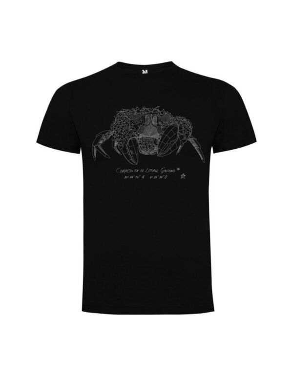 Camiseta Manga Corta Unisex Serigrafía Plata Cangreja - Imagen 2
