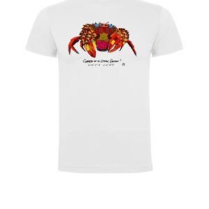Camiseta Manga Corta Unisex Impresión Digital Colores Cangreja
