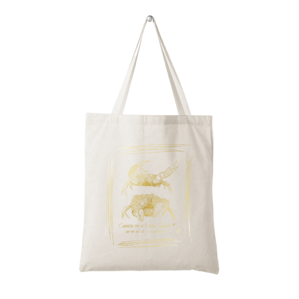 Tote Bag Beige | Pareja cangrejos - Imagen 3
