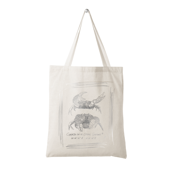 Tote Bag Beige | Pareja cangrejos - Imagen 4