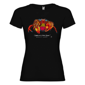Camiseta manga corta femenina | Cuello redondo | Cangreja de colores