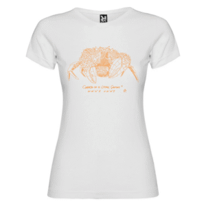 Camiseta manga corta femenina | Cuello redondo | Cangreja óxido