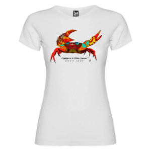 Camiseta Manga Corta Femenina | Cuello redondo | Cangrejo de colores