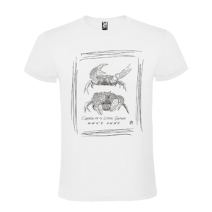Camiseta Manga Corta Unisex | Pareja de Cangrejos líneas blanca o negra