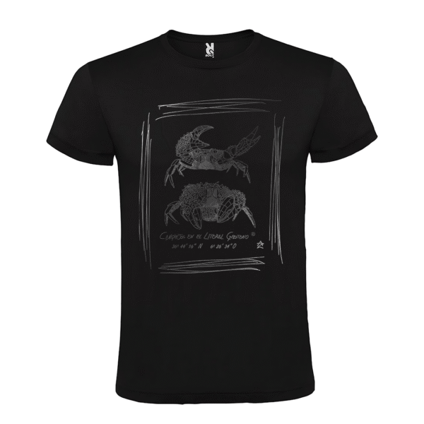 Camiseta manga corta infantil | Pareja cangrejos plata - Imagen 2