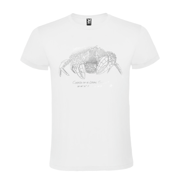 Camiseta manga corta infantil | Cangreja plata