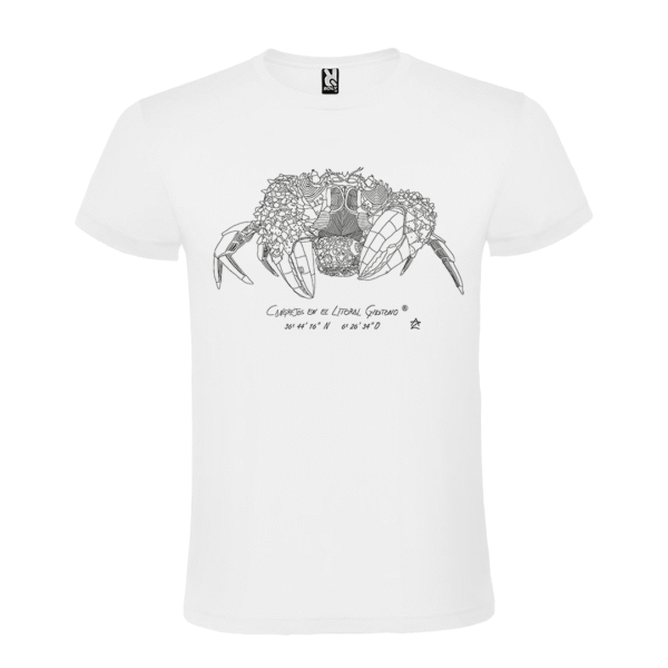 Camiseta manga corta infantil | Cangreja línea blanca o negra
