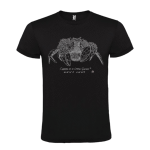 Camiseta Manga Corta Unisex | Cangreja líneas blanca o negra
