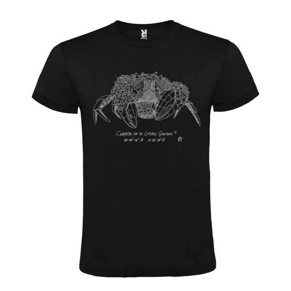 Camiseta manga corta infantil | Cangreja línea blanca o negra - Imagen 2