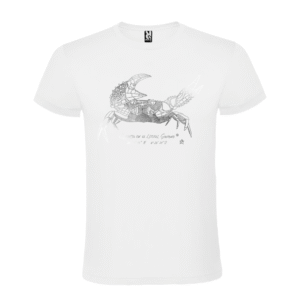 Camiseta manga corta infantil | Cangrejo plata