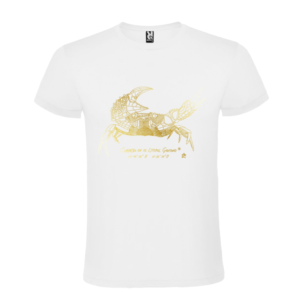 Camiseta Manga Corta Unisex | Cangrejo oro