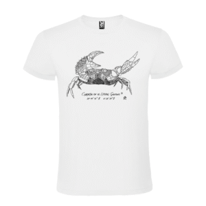 Camiseta manga corta infantil | Cangrejo línea blanca o negra