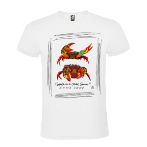 Camiseta manga corta infantil | Pareja de cangrejos colores