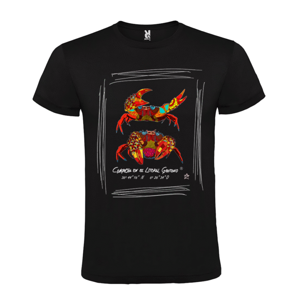 Camiseta manga corta infantil | Pareja de cangrejos colores - Imagen 2