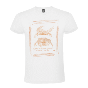 Camiseta manga corta infantil | Pareja cangrejos óxido