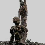 Resurgir escultura en bronce Alfredo Zarazaga